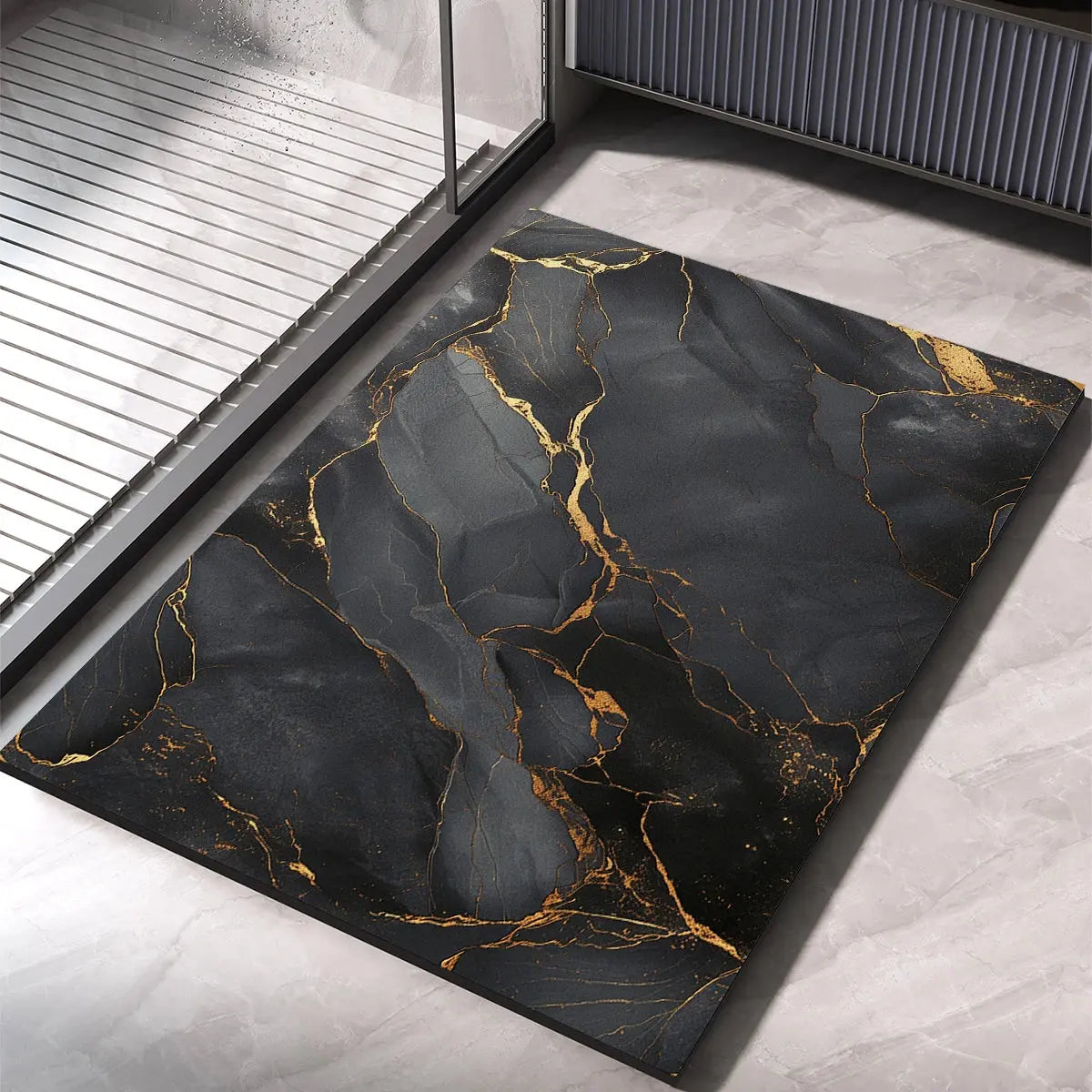 Tapis de bain de luxe super absorbant Tapis de bain qui sèche