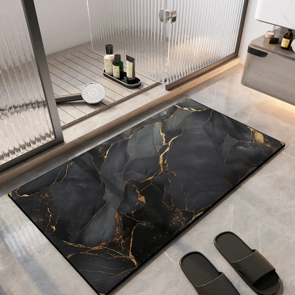 Tapis de bain de luxe super absorbant Tapis de bain qui sèche