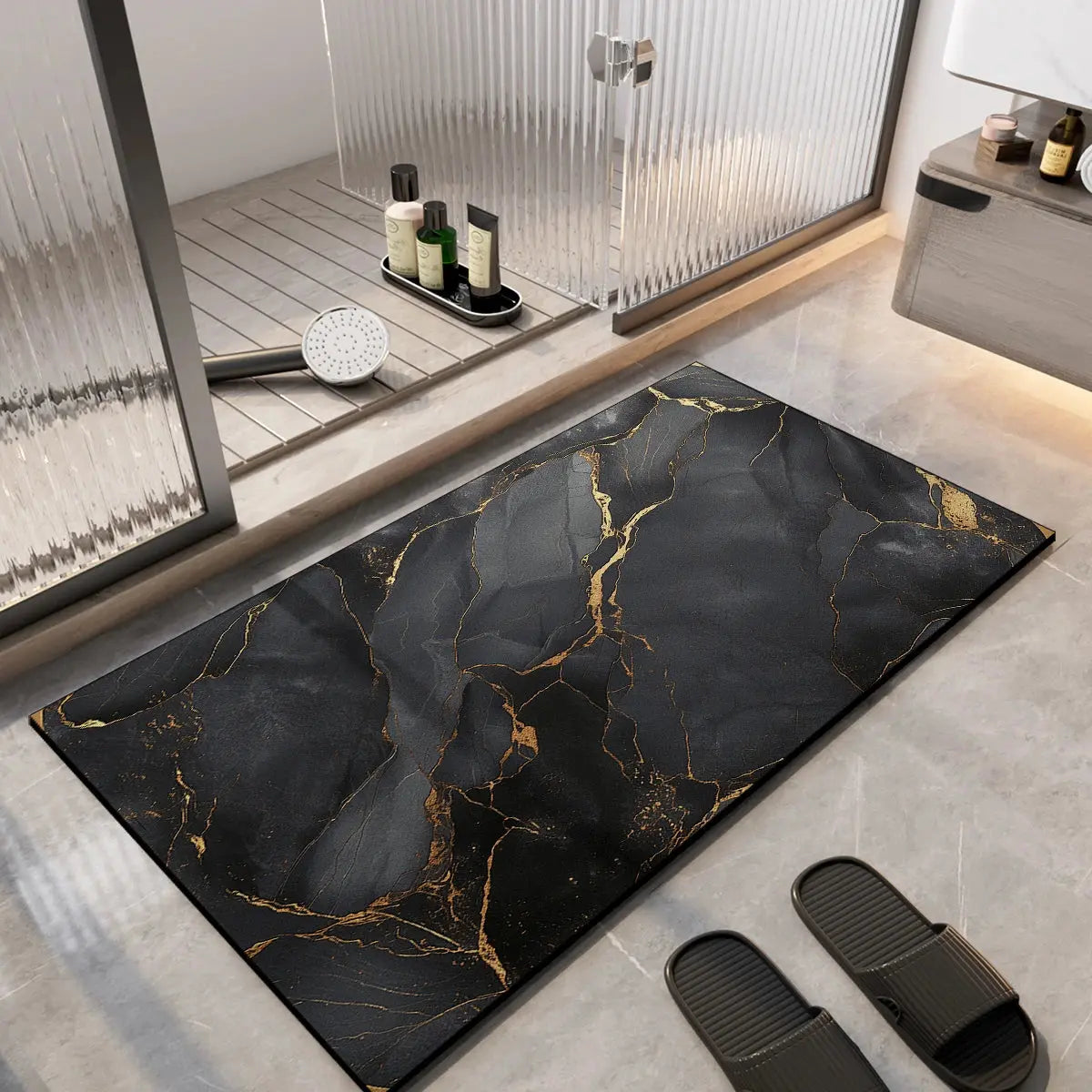 Tapis de bain de luxe super absorbant Tapis de bain qui sèche