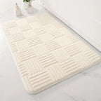 Tapis de Bain Ultra Absorbant en Diatomite antidérapant blanc