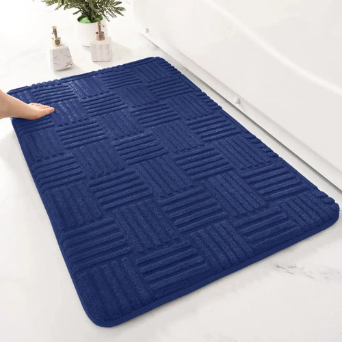Tapis de Bain Ultra Absorbant en Diatomite bleu de nuit