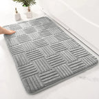 Tapis de Bain Ultra Absorbant en Diatomite gris clair