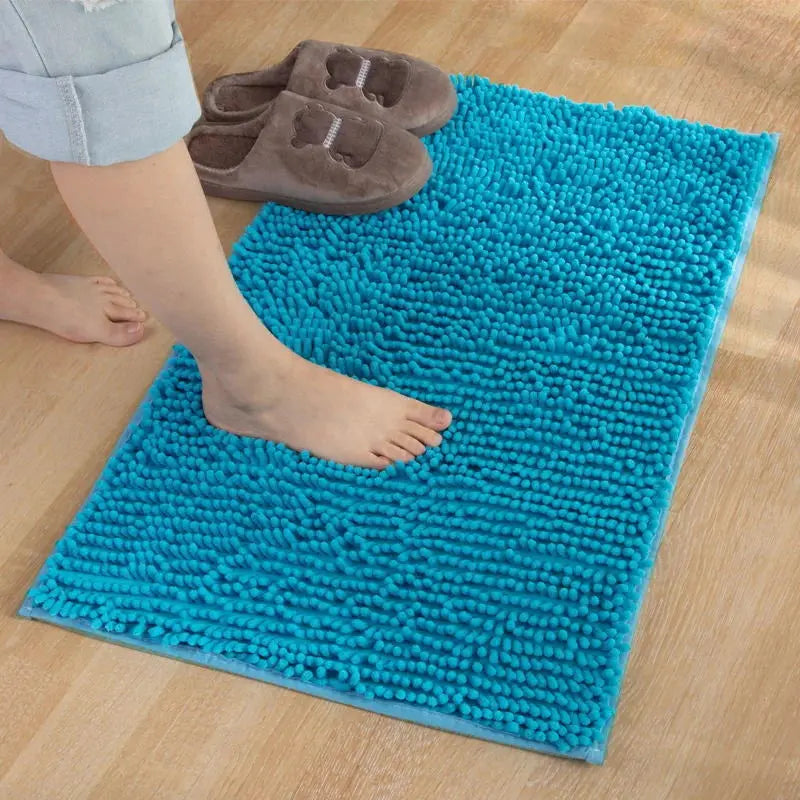 Tapis de bain 120x80 bleu