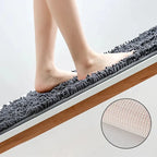 Tapis de bain 120x80 gris chenille modèle