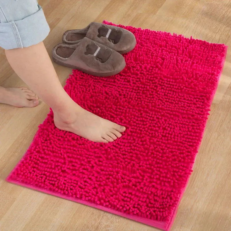 Tapis de bain 120x80 rouge clair