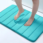 Tapis de bain Merci bleu ciel