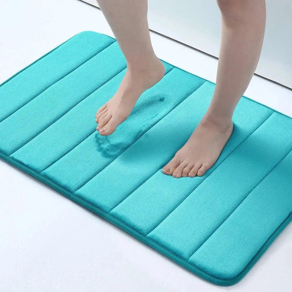 Tapis de bain Merci bleu ciel