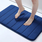 Tapis de bain Merci bleu de nuit