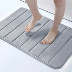 Tapis de bain Merci gris