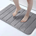 Tapis de bain Merci gris sombre