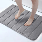 Tapis de bain Merci gris sombre
