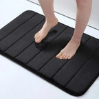 Tapis de bain Merci noir