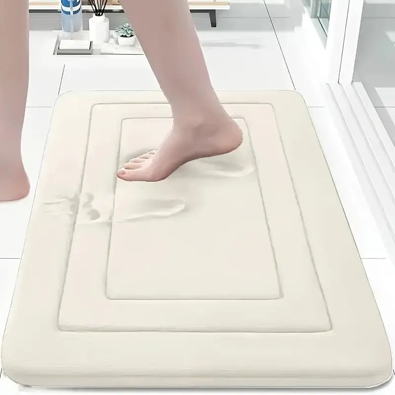 Tapis de bain Oui Oui Oui blanc