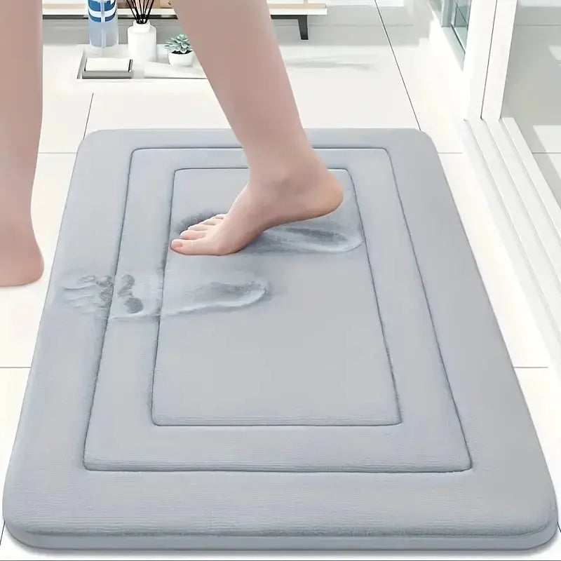 Tapis de bain Oui Oui Oui blanc de neige
