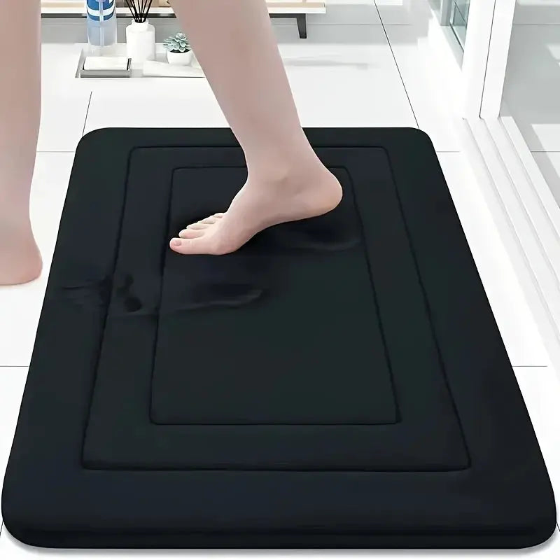 Tapis de bain Oui Oui Oui noir sombre