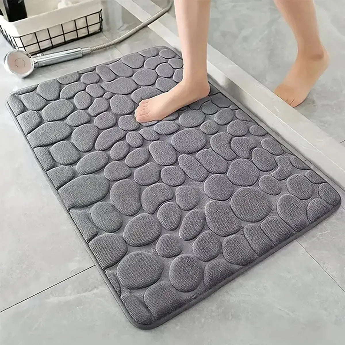 Tapis de bain absorbant en bonbon