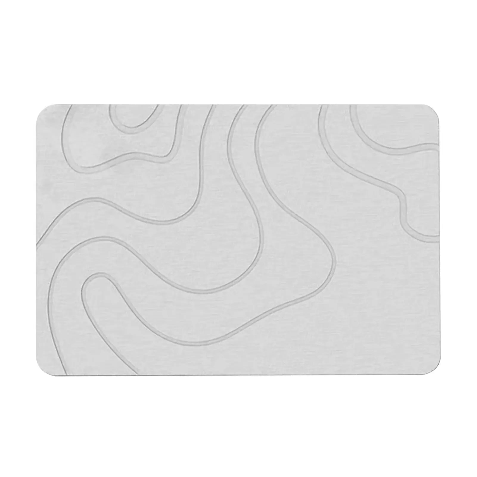 Tapis de bain absorbant en couleur blanc