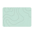 Tapis de bain absorbant en couleur vert
