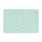 Tapis de bain absorbant en couleur vert