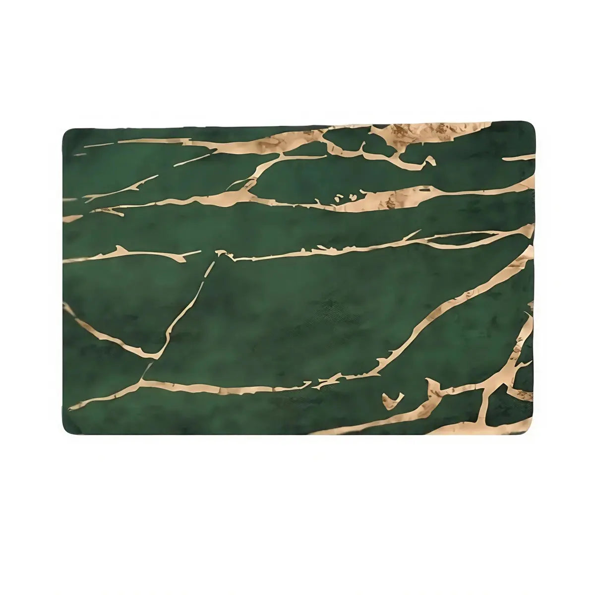 Tapis de bain absorbant luxe vert