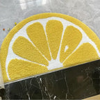 Tapis de bain antidérapant absorbant l'eau citron 1