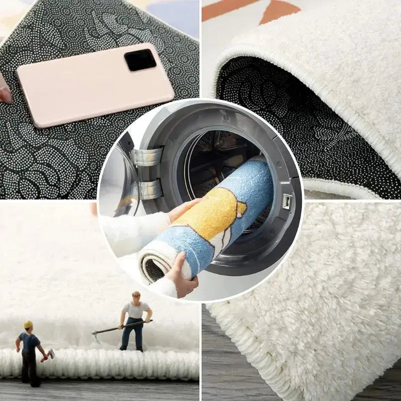 Tapis de bain antidérapant absorbant l'eau lavable