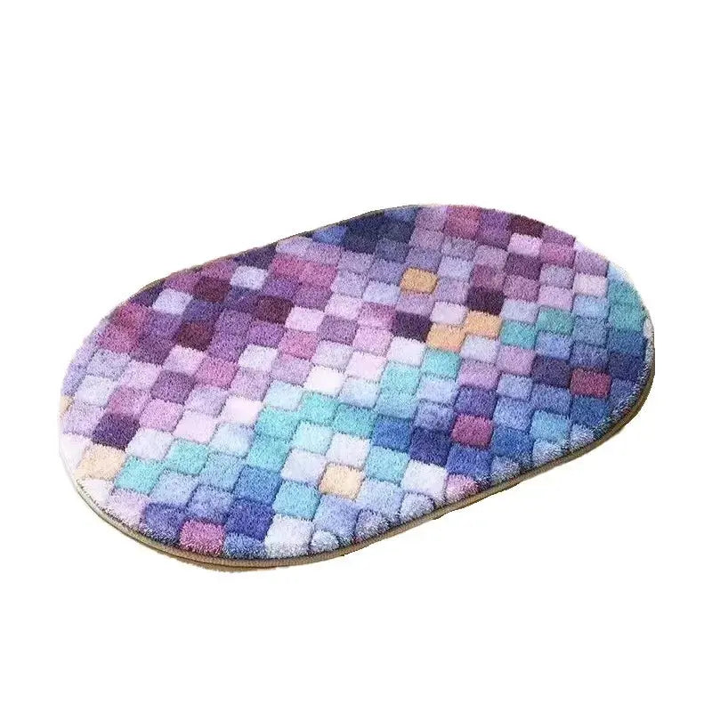 Tapis de bain absorbant pour salle de bain contemporaine