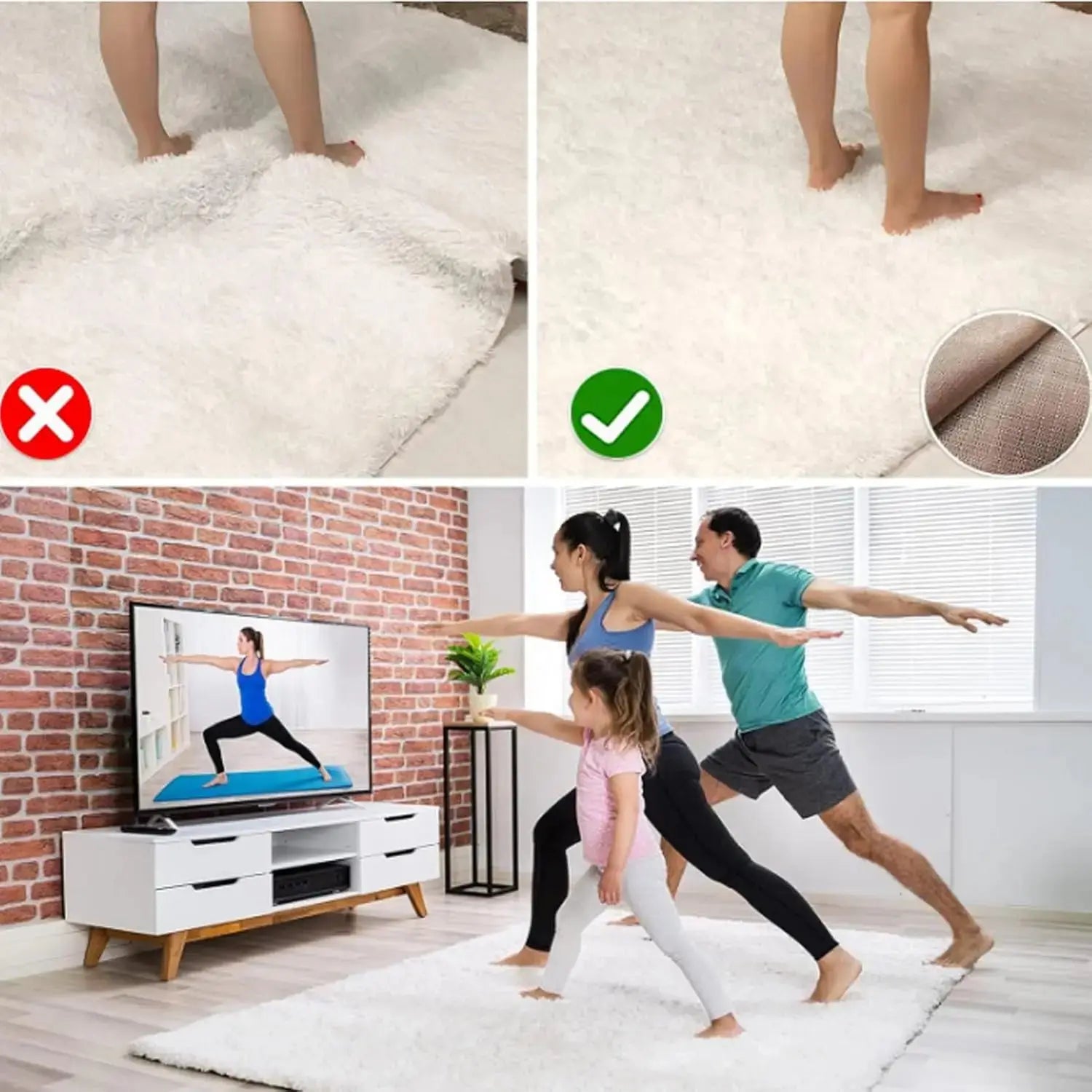Tapis de bain antidérapant d'intérieur en PVC 2