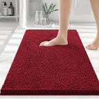 Tapis de bain moderne gris clair pour décoration chic