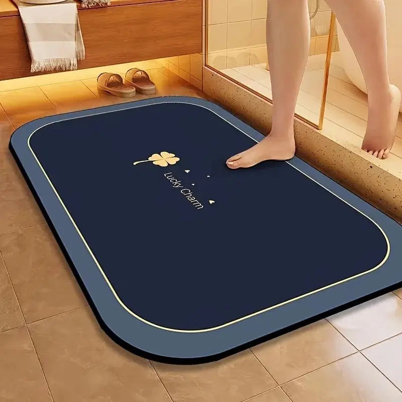 Tapis de bain bonne mousse violet