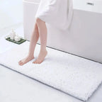 Tapis de bain caresse pieds blanc