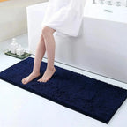 Tapis de bain caresse pieds bleu de nuit