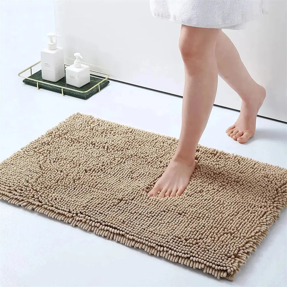 Tapis de bain caresse pieds café