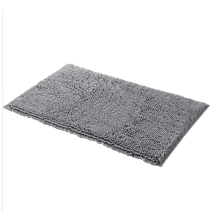 Tapis de bain caresse pieds gris