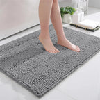 Tapis de bain caresse pieds gris 1