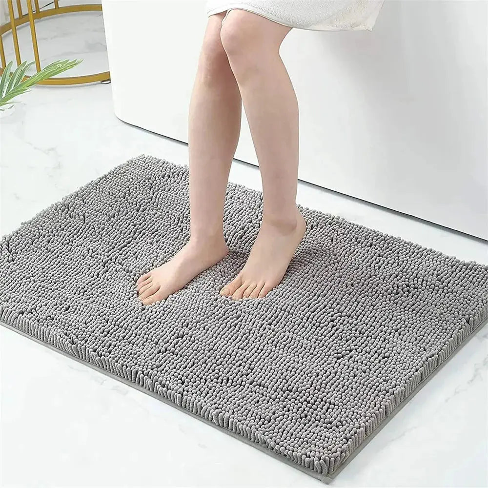 Tapis de bain caresse pieds gris 6