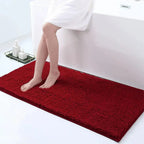 Tapis de bain caresse pieds rouge
