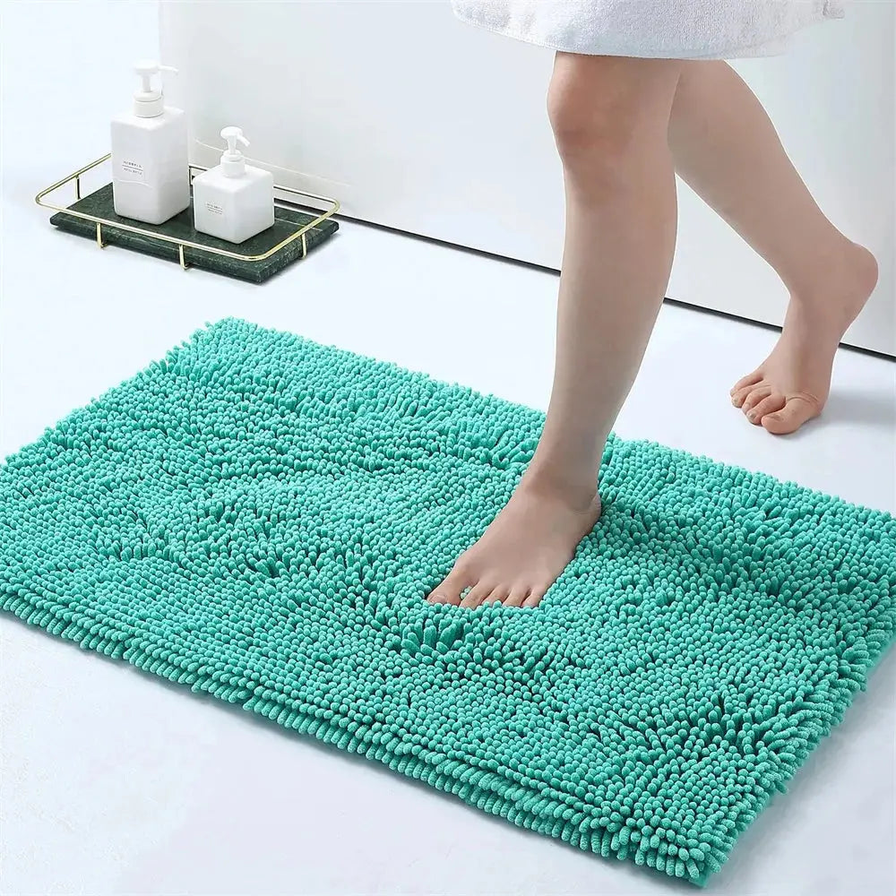 Tapis de bain caresse pieds vert