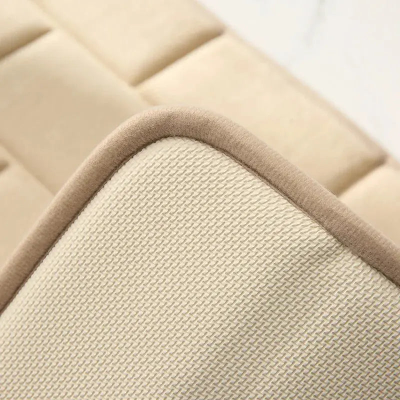 Tapis de bain crème en mousse à mémoire de forme 2 ok