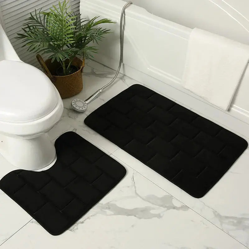Tapis de bain crème en mousse à mémoire de forme 2 ok 11