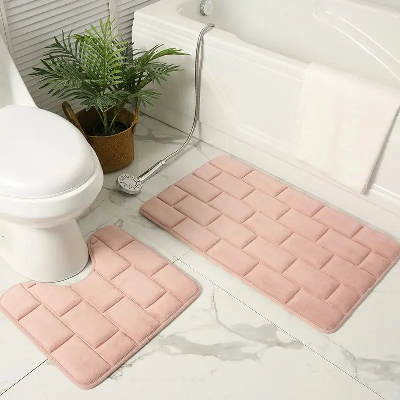 Tapis de bain crème en mousse à mémoire de forme 2 ok 12
