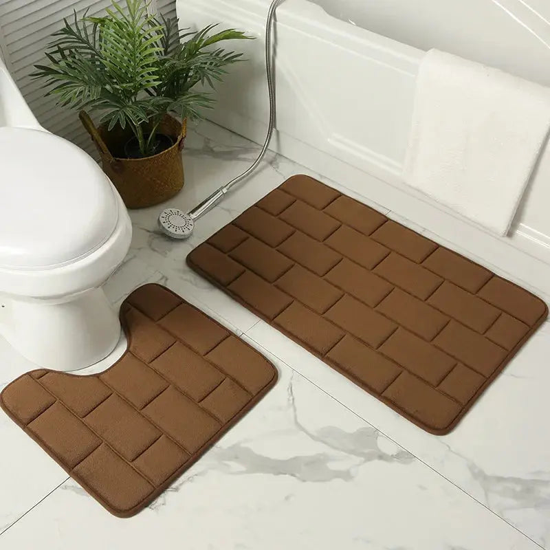 Tapis de bain crème en mousse à mémoire de forme 2 ok 6