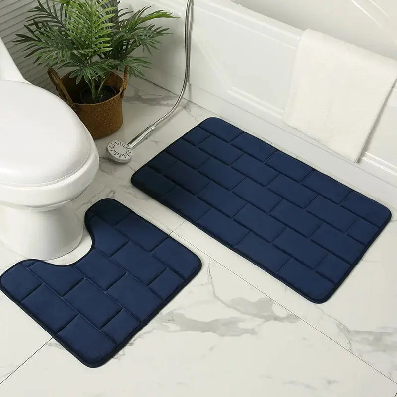 Tapis de bain crème en mousse à mémoire de forme 2 ok 8