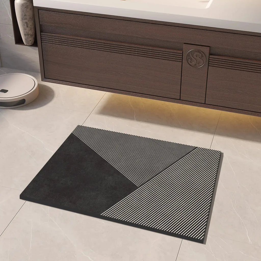 Tapis de bain de luxe en boue de Diatomite