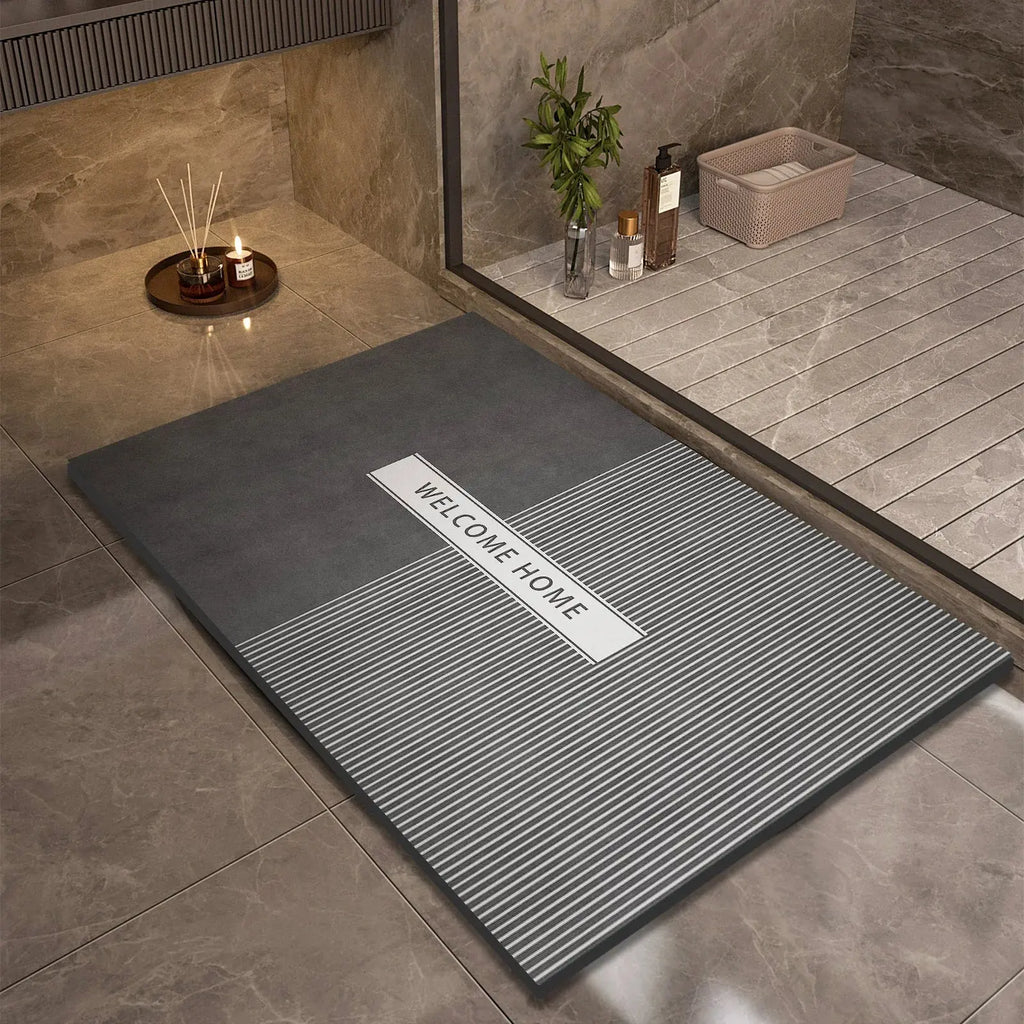 Tapis de bain de luxe en boue de Diatomite