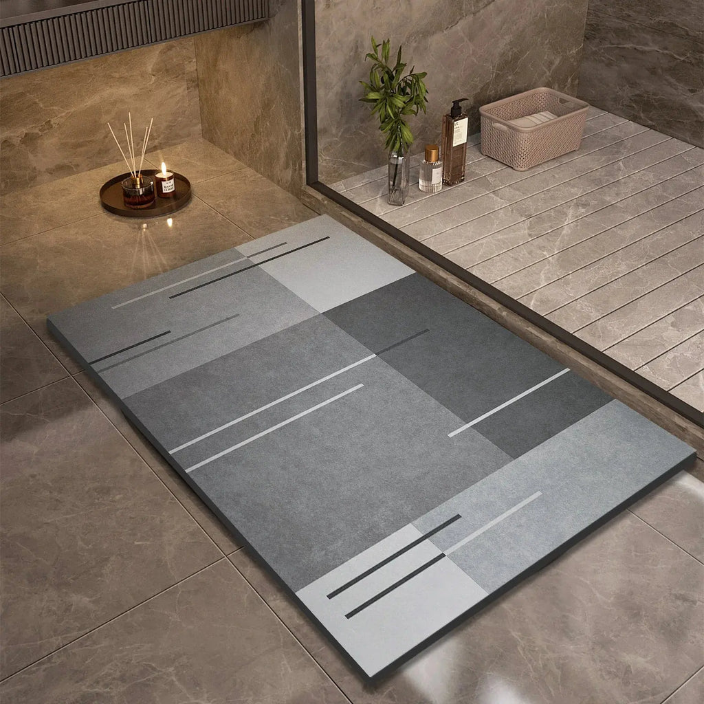 Tapis de bain de luxe en boue de Diatomite