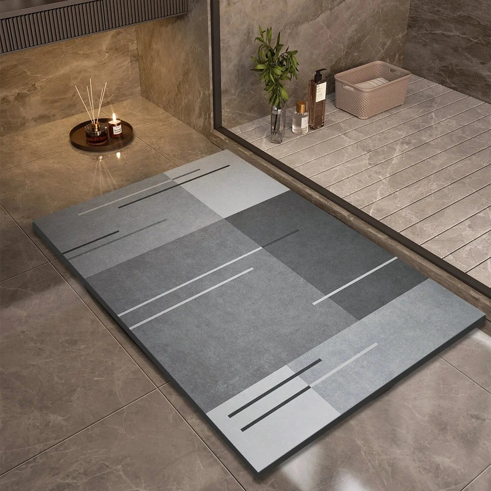 Tapis de bain de luxe en boue de Diatomite