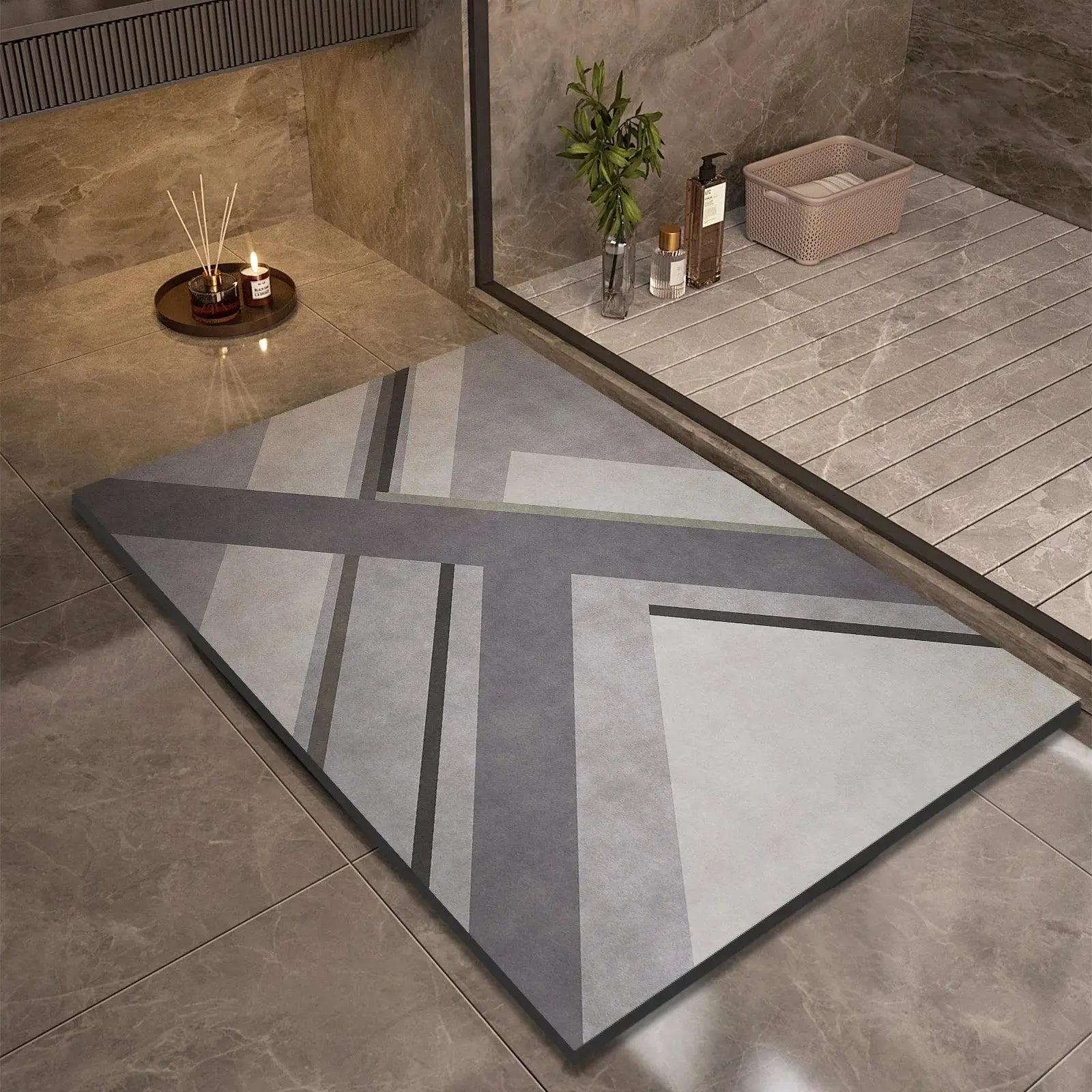Tapis de bain de luxe en boue de Diatomite