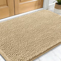 Tapis de bain de porte pour chien mignon beige