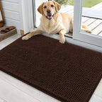 Tapis de bain de porte pour chien mignon chocolat